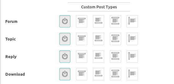 Custom Post Type Options