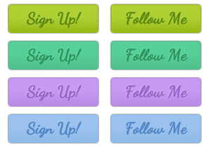 Cursive Command Buttons