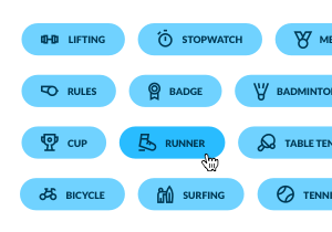 Fitness Button Pack